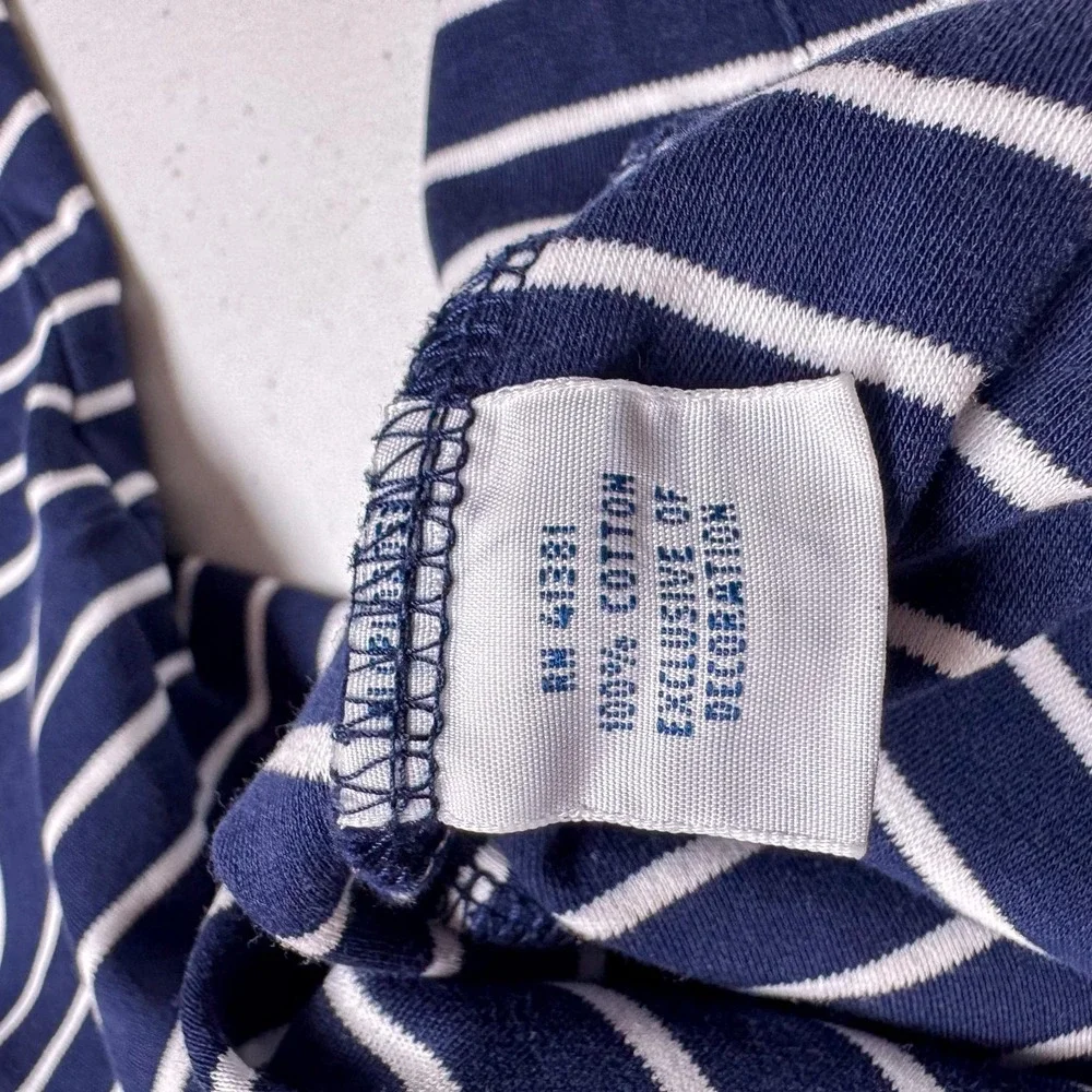 Polo Ralph Lauren Polo Shirt Mens‎ 3XB Blue White Stripe Pima Soft Touch Preppy